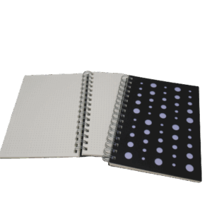 Užrašų knygelė Laser A5/120l, su taškeliais, įvairių spalvų - Image 3