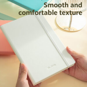 Užrašų knygelė „Nusign“ A5/96, linijomis, PU viršelis, žalios spalvos - Image 5