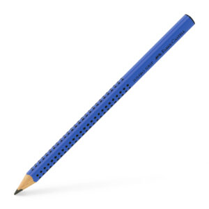 Pieštukas Faber-Castell GRIP Jumbo 2001, B, tribriaunis, padrožtas, mėlynos spalvos korpusas