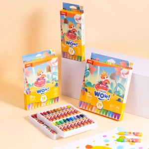 Aliejinės pastelės DELI ColorWow 24 spalvų - Image 2