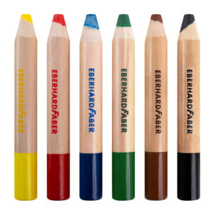 Spalvoti pieštukai EberhardFaber, MiniMaxi be-be, 6 spalvų - Image 3