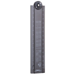 Liniuotė DELI 15cm-30cm sulankstoma juoda - Image 7