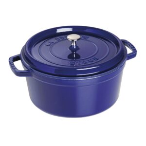 Cast iron round pot Staub 6.7 ltr, blue - Image 1