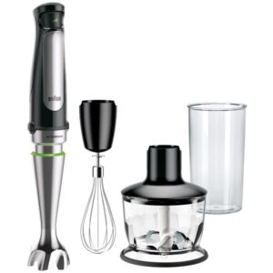 Braun MQ 7035X 0,6 L Panardinamas maišytuvas 1000 W Juoda, Pusiau blizgi plieno