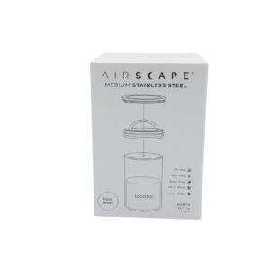 Airscape? Edelstahl-Aromabeh?lter mittel, wei? matt