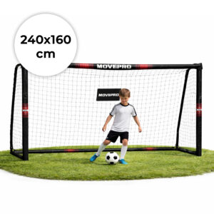 Futbolo vartai su tinklu 240x160x85 cm, MOVEPRO