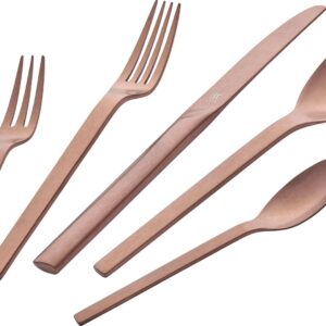 68-piece cutlery set matte - Rose Gold