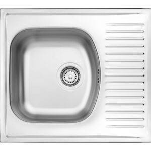 1-bowl steel sink with drainer