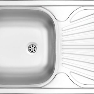 1-bowl steel sink with drainer