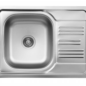 1-bowl steel sink with drainer