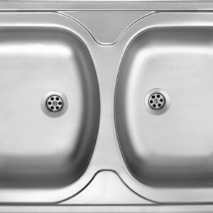 2-bowl steel sink - overlay - Image 1