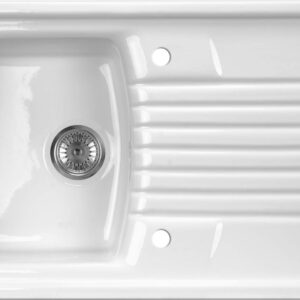 1-bowl ceramic sink with drainer
