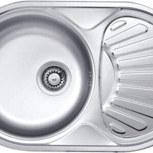 1-bowl steel sink with drainer