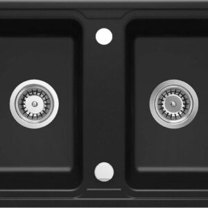 2-bowl granite sink