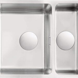 1.5-bowl undermount steel sink - Image 1