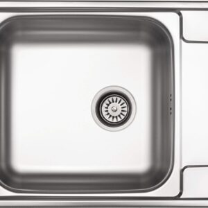 1-bowl steel sink with drainer