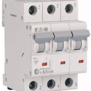 HN-B25/3 MINIATURE CIRCUIT BREAKER B 25A 3P 3M 6KA - Image 1