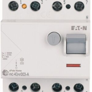 HNC-40/4/003-A 40A/ 30MA/A DIFFERENTIAL CIRCUIT BREAKER 40A 4P 4M 30MA A 6KA