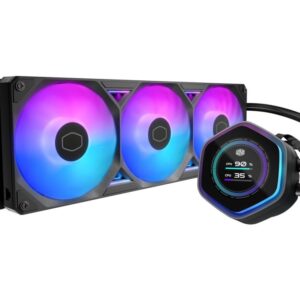 Cooler Master MasterLiquid Atmos II 360 LCD Black Procesorius Aušinimo skysčiu rinkinys 12 cm Juoda 1 vnt - Image 3