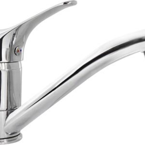 Basin mixer with swivel spout