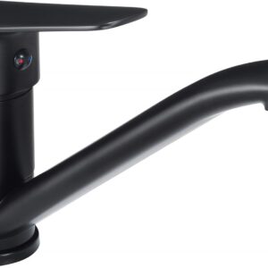 Basin mixer with swivel spout