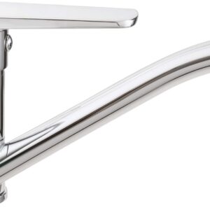 Basin mixer with swivel spout
