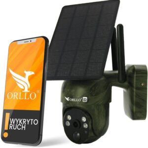 Orllo Wireless 4G LTE Rotating IP Camera with Solar Panel ORLLO TZ1 MORO