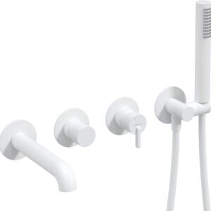Concealed 4-hole bathtub mixer