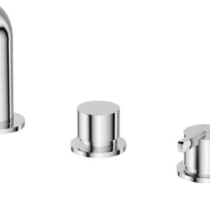 4-hole bath mixer with shower set
