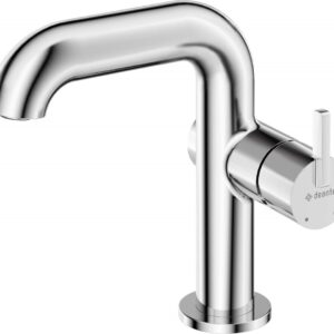 Washbasin mixer with rectangular spout