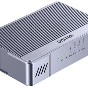 Unitek obudowa 2x M.2 20 Gb/s  RAID0, RAID1 + klonowanie