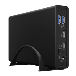 ICY BOX IB-382H-C31 HDD / SSD aptvaras Juoda 2.5/3.5" - Image 2