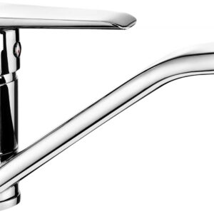Basin mixer with swivel spout