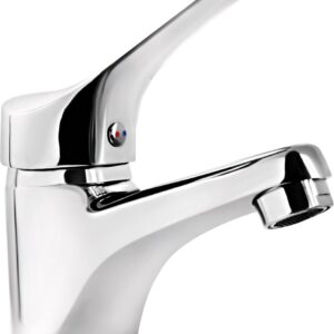 Basin mixer with automatic stopper