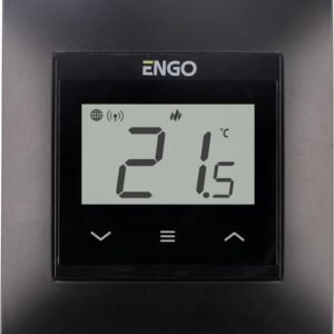 ENGO Controls E55-B - Internetowy, podtynkowy regulator temperatury do ramki 55x55, Wi-F