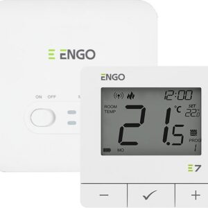 ENGO Controls E7-RFW Wireless Thermostat, White - Image 1