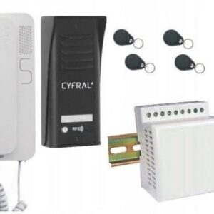 INTERCOM CYFRAL COSMO 1-TENANT BLACK - Image 2