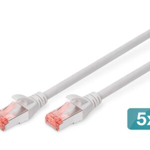 Digitus DK-1644-100-5 tinklo kabelis Pilka 10 m Cat6 S/FTP (S-STP) - Image 2
