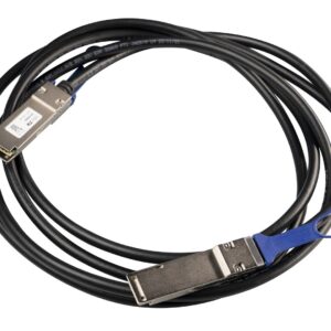 Mikrotik XQ+DA0003 „InfiniBand“ arba pluoštinis optinis kabelis 3 m QSFP+ to QSFP+ / QSFP28 to QSFP28 Juoda - Image 2