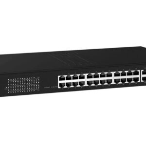LevelOne GEP-2841 tinklo komutatorius Valdomas L2 Gigabit Ethernet (10/100/1000) Maitinimas per Eternetą (PoE) 1U Juoda - Image 2