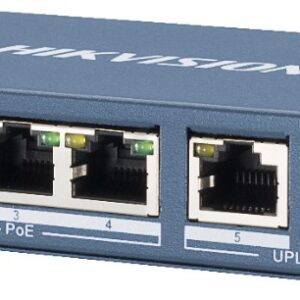 Hikvision DS-3E0106HP-E tinklo komutatorius Ne-valdomas Fast Ethernet (10/100) Maitinimas per Eternetą (PoE) Mėlyna