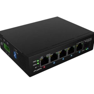 SWITCH LANBERG ILFE-4P-1GE-1S-90 LIGHT INDUSTRIAL POE 1XBT 3XAT SFP+ETH DIN FAST ETHERNET