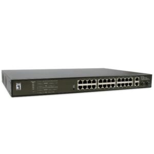 LevelOne GEP-2821 tinklo komutatorius Ne-valdomas Gigabit Ethernet (10/100/1000) Maitinimas per Eternetą (PoE) 1U Juoda - Image 2