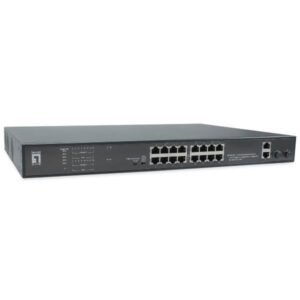 LevelOne FGP-2031 tinklo komutatorius Ne-valdomas Fast Ethernet (10/100) Maitinimas per Eternetą (PoE) 1U Juoda - Image 2