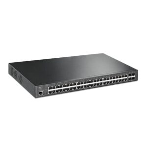TP-Link Omada SG3452XP tinklo komutatorius Valdomas L2+ Gigabit Ethernet (10/100/1000) Maitinimas per Eternetą (PoE) 1U Juoda - Image 2