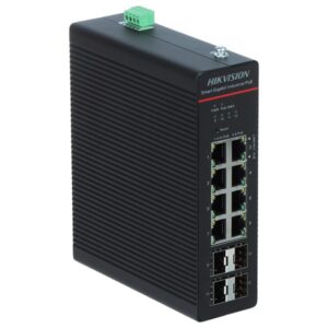 Hikvision DS-3T1512HP-SI-8P4F tinklo komutatorius Valdomas Gigabit Ethernet (10/100/1000) Maitinimas per Eternetą (PoE) Juoda - Image 2