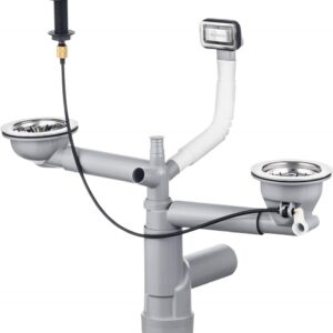 Siphon for 1.5- and 2-bowl granite sink - Space-Saver