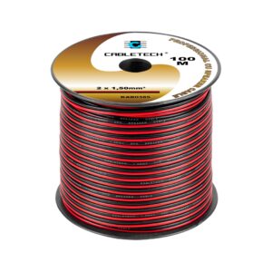 Kabel głośnikowy 1,5mm czarno-czerwony - Image 2