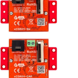 A set of active converters for Ethernet and PoE transmission ATTE xCOAX4-SET