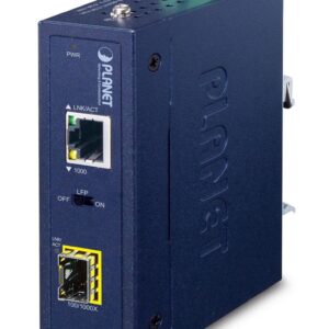PLANET IGT-815AT tinklo medijos keitiklis 1000 Mbit/ai Keli režimai, Vienas režimas Mėlyna - Image 2